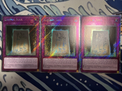 Yugioh Eternal Soul Platinum Secret Rare RA04-EN247 x3 - Image 1