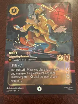 Goofy Galumphing Gumshoe Enchanted 223/204 Disney Lorcana Whispers In The Well - Image 1