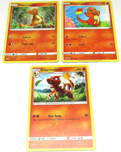 Charmander Charmeleon Pokemon Card Lot 3 Common Uncommon Mixed Sets - Image 1