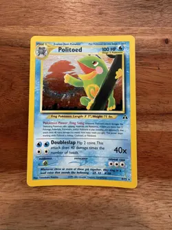 Politoed 8/75 Holo Rare Neo Discovery Unlimited Pokemon Card - Image 1