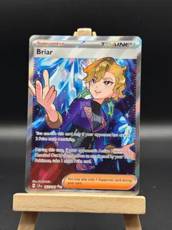 Briar 163/142 SV07 Stellar Crown Ultra Rare Pokemon Card NM 163/142 (P3) - Image 1