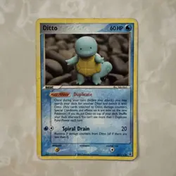 Pokemon TCG Ditto 64/113 Squirtle EX Delta Species 2005 Card - Image 1