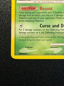 Shedinja 40/146 Rare Pokemon Card Diamond & Pearl Legends Awakened - Image 5