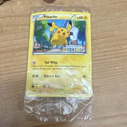 Pokemon Pikachu Promo Card Build-A-Bear Workshop Sealed Pack 2016 English - Image 1