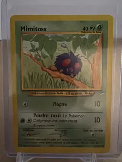Pokemon TCG Mimitoss (Venonat) French Neo Destiny Card 90/105 - Image 1