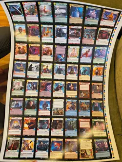 Star Wars Unlimited TCG uncut cards SEC - Image 1