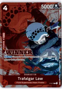 Trafalgar Law (Winner Pack Vol. 7) P-017 One Piece Promotion Cards Foil - Image 1