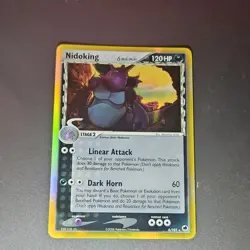 Pokemon Nidoking EX Dragon Frontiers 6/101 120HP Holo Rare Delta Species Card - Image 1
