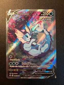 Pokemon Vaporeon V SWSH181 Promo Card NM Condition - Image 3