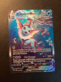 Pokemon Vaporeon VMAX SWSH182 Promo Card NM Condition - Image 3