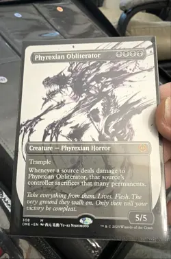 Phyrexian Obliterator (Showcase) Phyrexia: All Will Be One Regular Z164 - Image 1