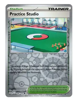 Pokemon TCG Practice Studio Paldea Evolved 186/193 Reverse Holo Uncommon Card NM - Image 1