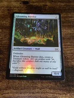 Gleaming Barrier (257) Foil Double Masters MTG Magic The Gathering C9022* - Image 1