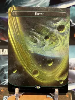 MTG | Forest (495) (Orbital Space-ic Land) (💫Galaxy Foil✨) [Unfinity] - Image 1