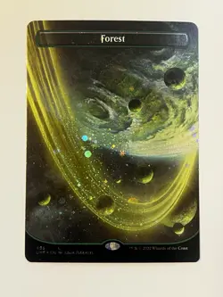 MTG | Forest (495) (Orbital Space-ic Land) (💫Galaxy Foil✨) [Unfinity] - Image 2