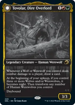 Tovolar, Dire Overlord Silver Screen FOIL Innistrad Midnight Hunt HP - Image 1