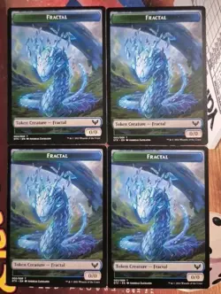 4x Fractal Token (003/009) Strixhaven MTG Magic the Gathering NM - Image 1
