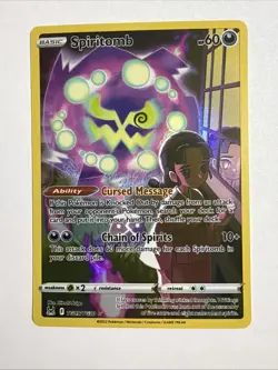 Spiritomb TG09/TG30 Swsh11: Lost Origin Trainer Gallery Holo Pokemon Card TCG - Image 1
