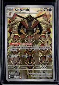 2023 Pokemon SV Kingambit Illustration Rare #220/198 - Image 1