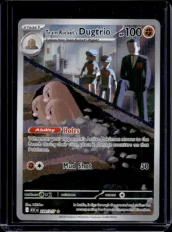 2026 Pokemon Ascended Heroes Team Rocket's Dugtrio Illustration Rare #239/217 - Image 1