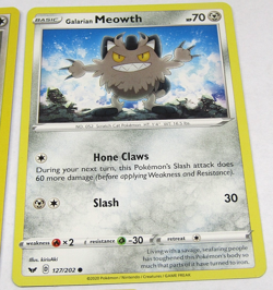 Galarian Meowth Persian Pokemon Card Steam Siege Sword Shield Lot 5 Cards - Image 4