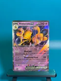 Pokemon TCG 151 Error No Star Pattern – Alakazam ex 050 Black Star Promo - Image 1