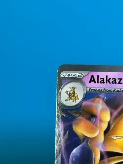 Pokemon TCG 151 Error No Star Pattern – Alakazam ex 050 Black Star Promo - Image 2