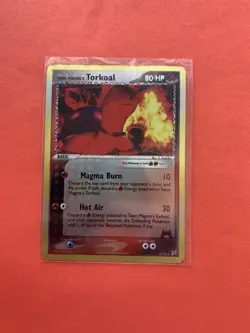 Pokemon TEAM MAGMA'S TORKOAL 12/95 Reverse Holo Rare Team Magma vs Team Aqua - Image 1