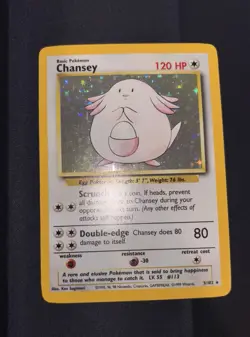 Pokemon TCG Chansey 03/102 Base Set Holo 1999 LP/NM Vintage! - Image 1