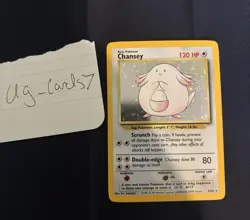 Pokemon TCG Chansey 03/102 Base Set Holo 1999 LP/NM Vintage! - Image 2