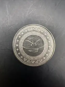 Electrode Pokemon Battle Coin Silver Japanese Very Rare Nintendo Japan - Image 1