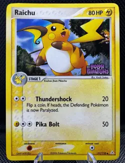 Pokemon Raichu EX Holon Phantoms Reverse Holo 51/110 VLP EXCELLENT - Image 1
