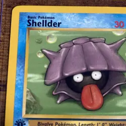 1st Edition Vintage 1999 Pokemon TCG Fossil - Shellder 54/62 Common , LP+ - Image 2