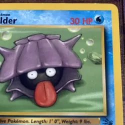1st Edition Vintage 1999 Pokemon TCG Fossil - Shellder 54/62 Common , LP+ - Image 3