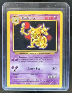 1999 Pokemon Unlimited Kadabra Uncommon #32/102 - Image 1