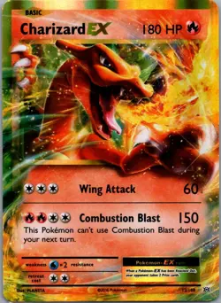 Charizard EX 12/108 Holo EX Rare Evolutions Pokemon Lightly Played - Image 1