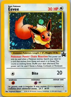 Eevee 11 Promo Wizards Black Star Promos Pokemon Moderately Played - Image 1