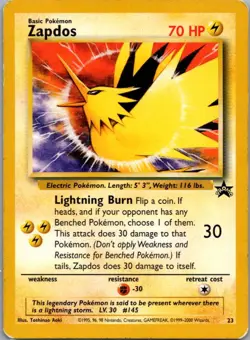Zapdos 23 Promo Wizards Black Star Promos Pokemon Moderately Played - Image 1