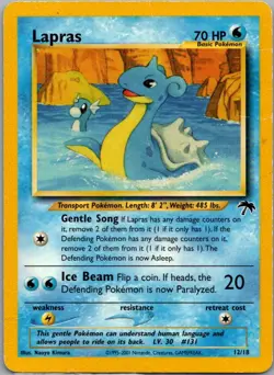 Lapras 12/18 Southern Islands Pokemon Damaged - Image 1