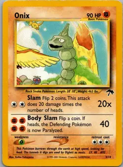 Onix 3/18 Southern Islands Pokemon Moderately Played - Image 1