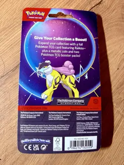 Pokemon 3x Raikou Checklane Blister Sealed XY Evolutions Booster Packs Lot - Image 3