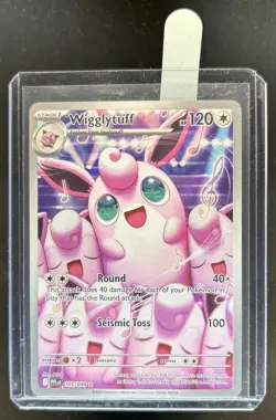 2025 Pokemon Phantasmal Flames Wigglytuff Illustration Rare #105/094 - Image 1