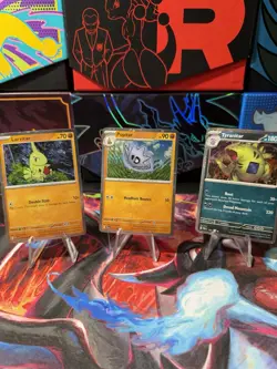 Pokemon TCG Larvitar Pupitar Tyranitar - Cosmo Holo - Image 1