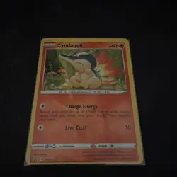 Pokemon Cyndaquil SWSH221 SWSH Promo Holo Factory Miscut - Image 1