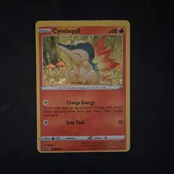Pokemon Cyndaquil SWSH221 SWSH Promo Holo Factory Miscut - Image 2