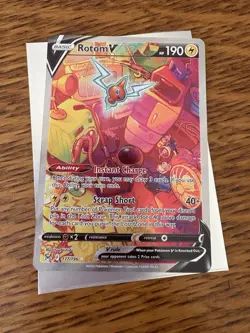 Rotom V (Alternate Full Art) 177/196 Pokemon Swsh11: Lost Origin - Ultra Rare - Image 1