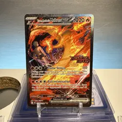 Pokemon Team Rocket's Moltres ex SIR Destined Rivals Stamped UPC 229/182 NM - Image 1