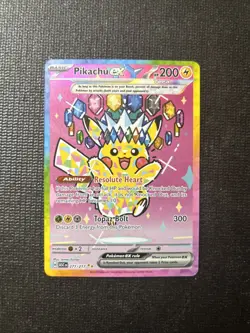 Pokemon Pikachu ex 277/217 SIR Special Illustration Rare Ascended Heroes - Image 1