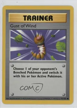Gust of Wind Shadowless Pokemon Base Set #93 1999 - Image 1