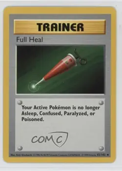 Full Heal Shadowless Pokemon Base Set #82 1999 - Image 1